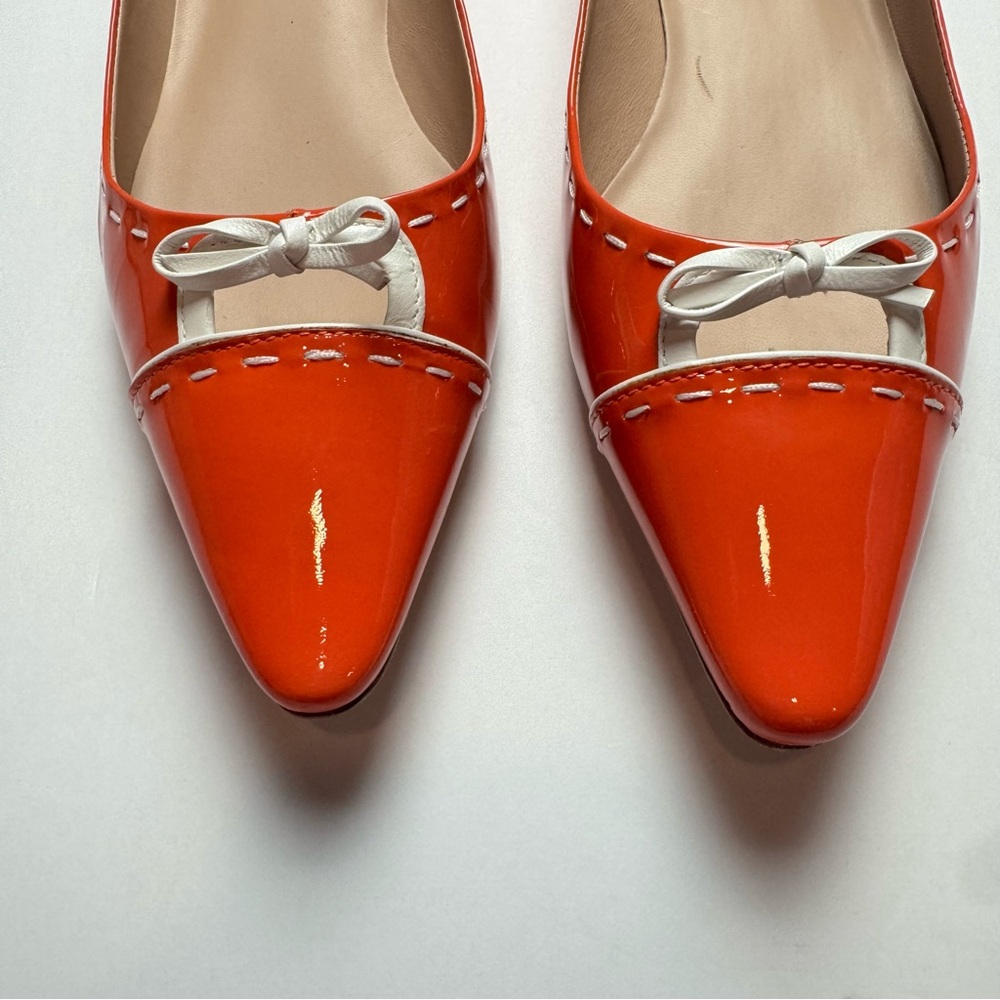 Oscar de la Renta Flats with Bow Detail - Picture 3 of 9
